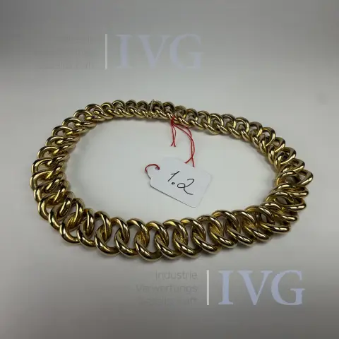 Panzerkette Gold (585 Gelbgold)