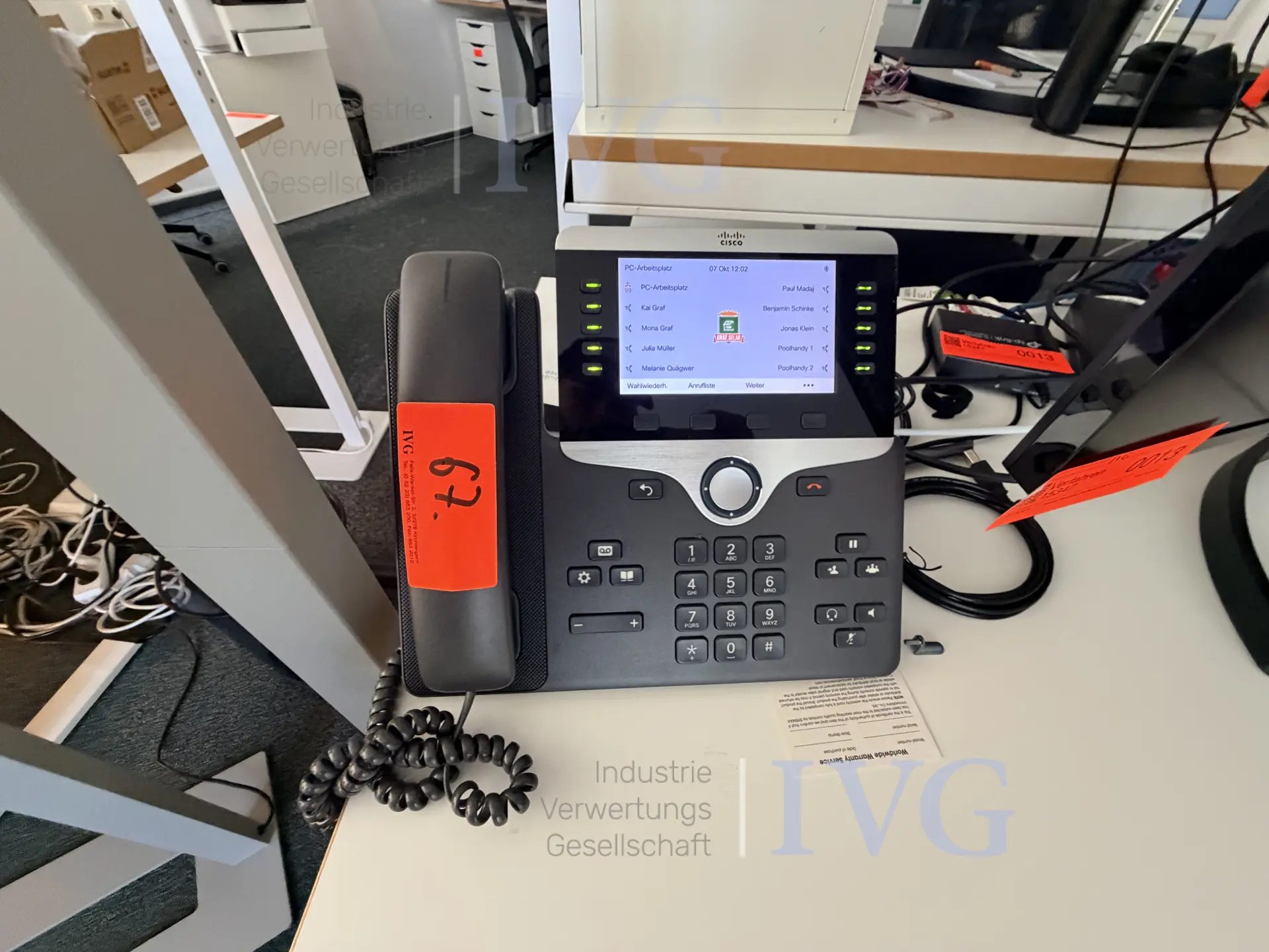 Bestand VoIP-Telefone CISCO CP-8861 – foto 6 – kavel bij IVG, Neunkirchen-Seelscheid