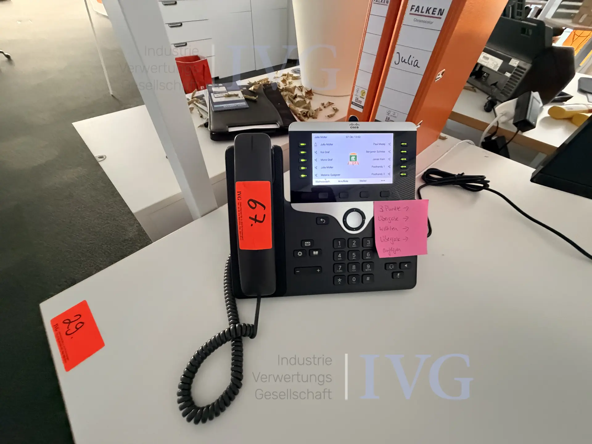 Bestand VoIP-Telefone CISCO CP-8861 – foto 2 – kavel bij IVG, Neunkirchen-Seelscheid
