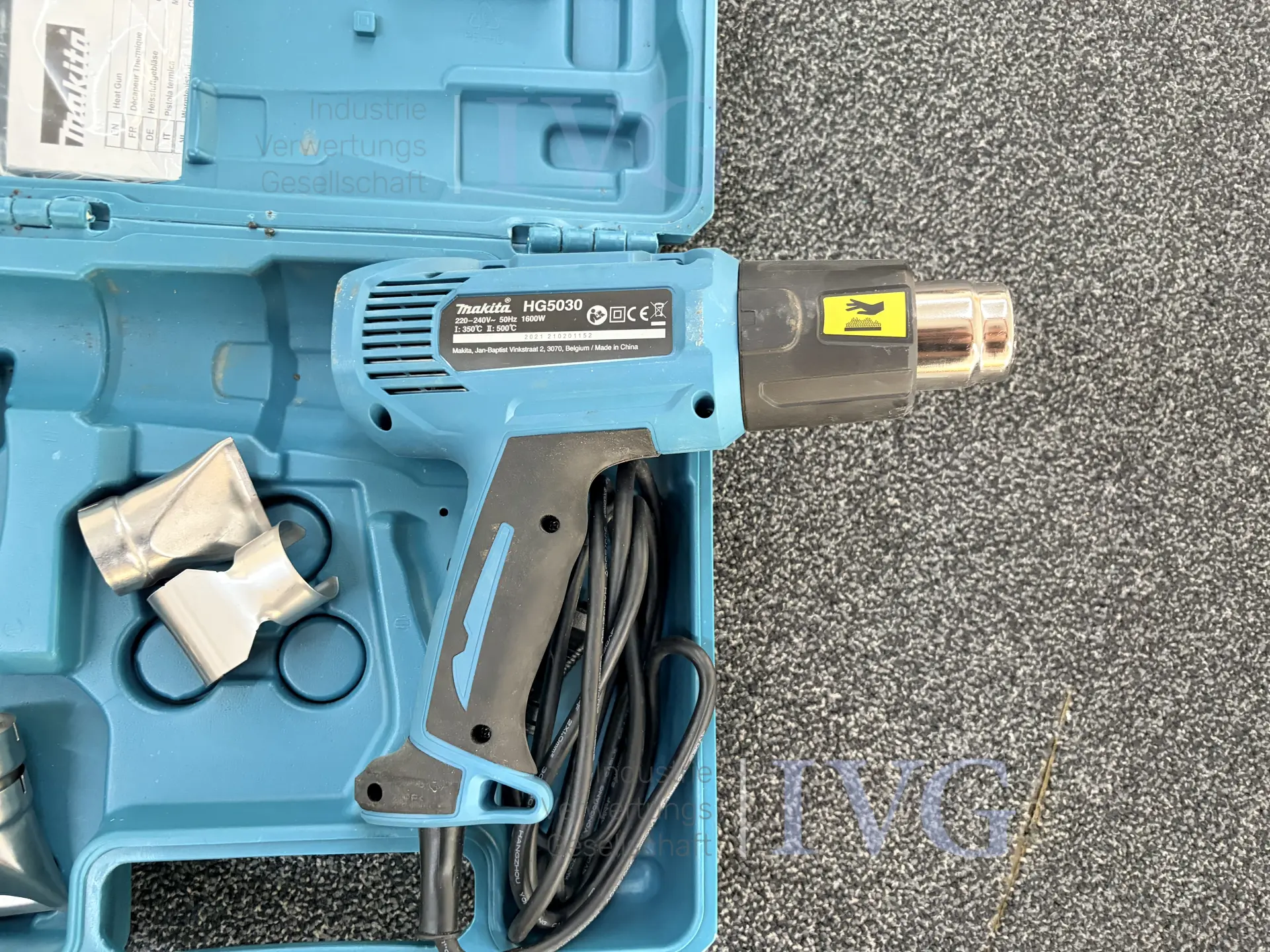 Heißluftfön MAKITA HG5030 – foto 3 – kavel bij IVG, Neunkirchen-Seelscheid