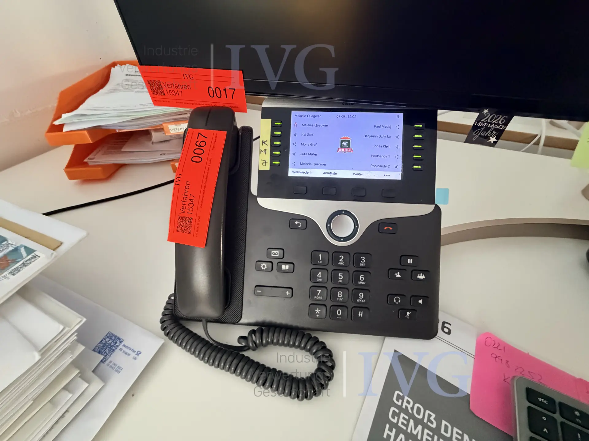 Bestand VoIP-Telefone CISCO CP-8861 – foto 3 – kavel bij IVG, Neunkirchen-Seelscheid