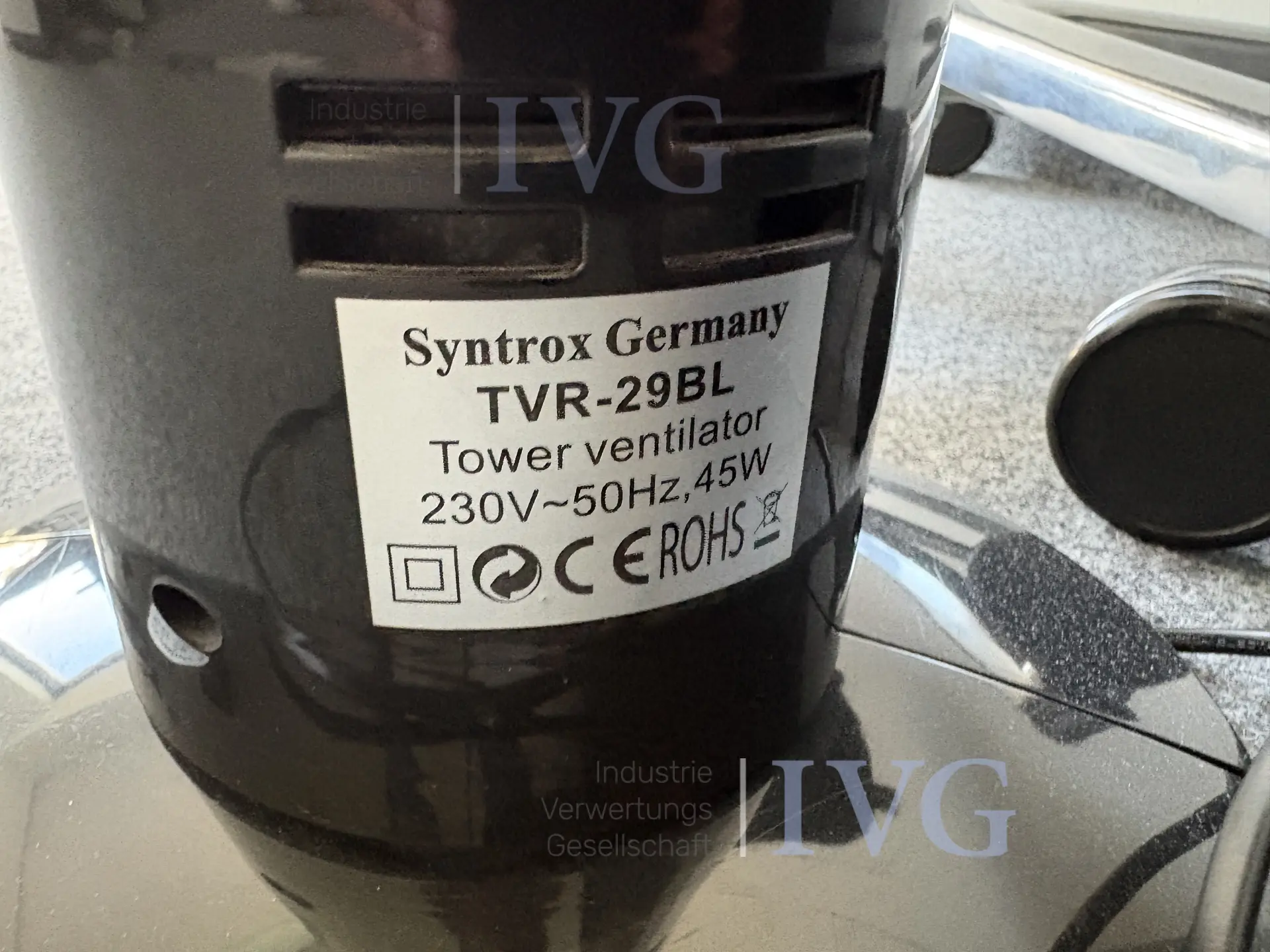 Turmventilator SYNTROX TVR-29BL – foto 3 – kavel bij IVG, Stuttgart