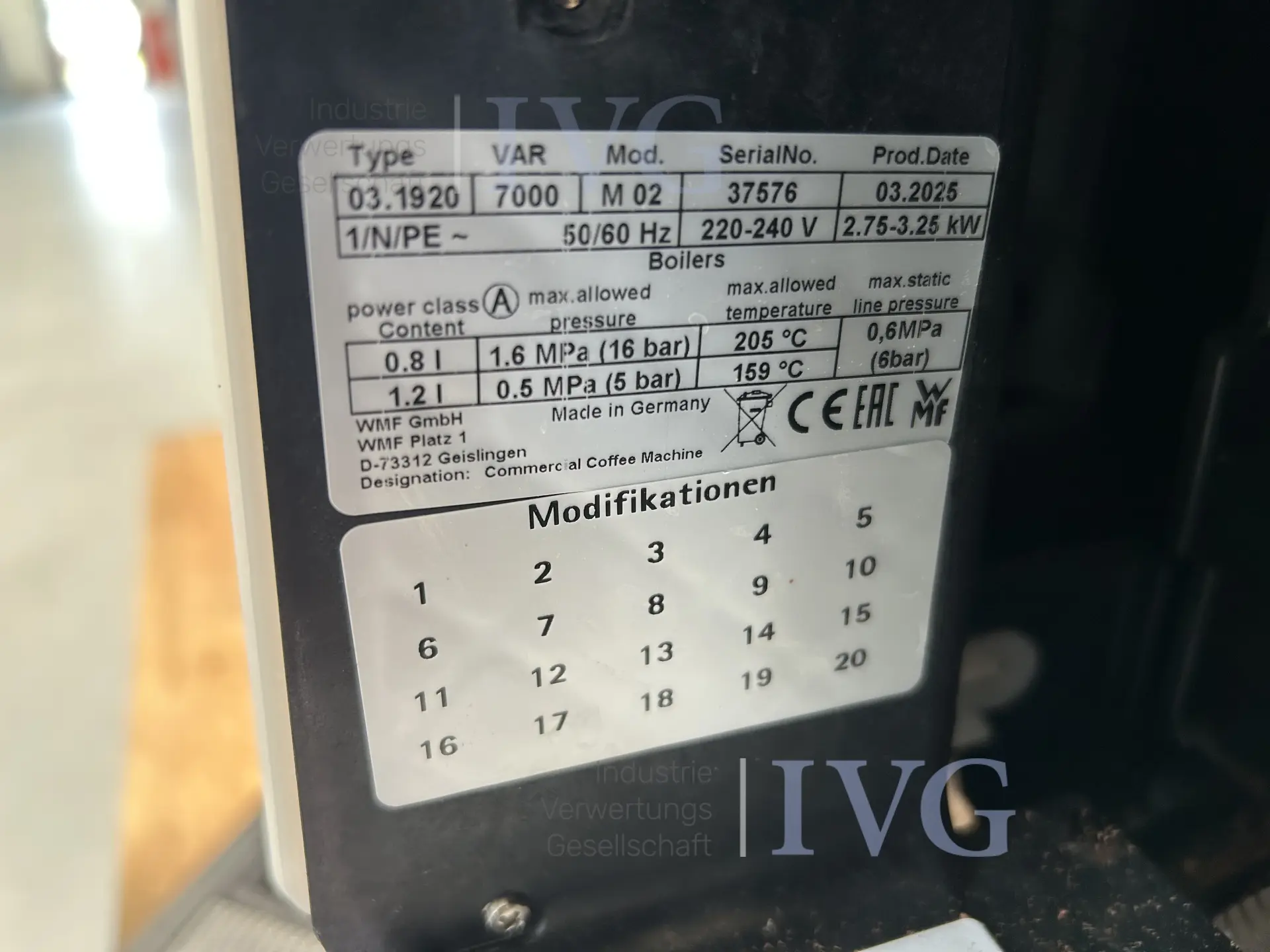 Volledig automatische koffiemachine WMF 1500S – foto 12 – kavel bij IVG, Kirchlengern
