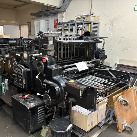 2-color letterpress printing press HEIDELBERGER PRINTING MASCHINEN