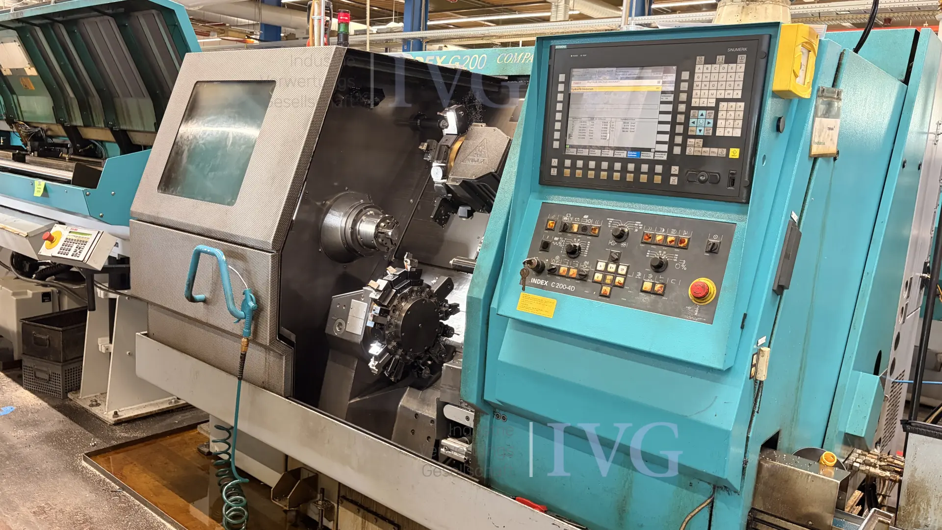CNC-Doppelspindeldrehmaschine INDEX G200 – foto 2 – kavel bij IVG, Mahlstetten