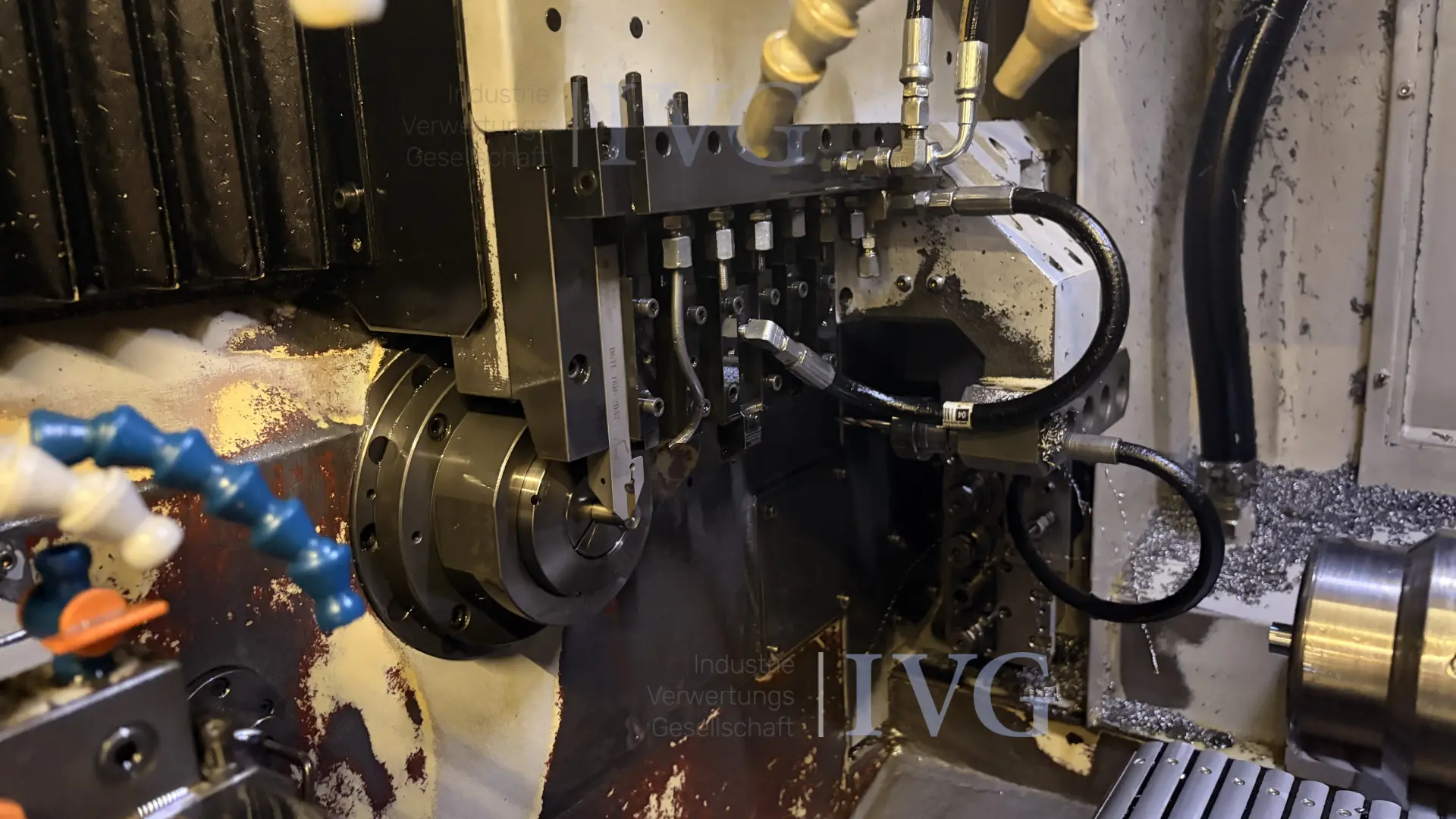 CNC-Langdrehmaschine mit Stangenlader WIVIA W428 – foto 4 – kavel bij IVG, Mahlstetten