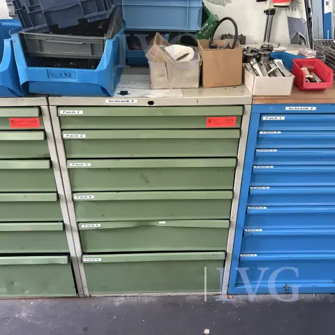 Stahl-Schubladenschrank (grün)