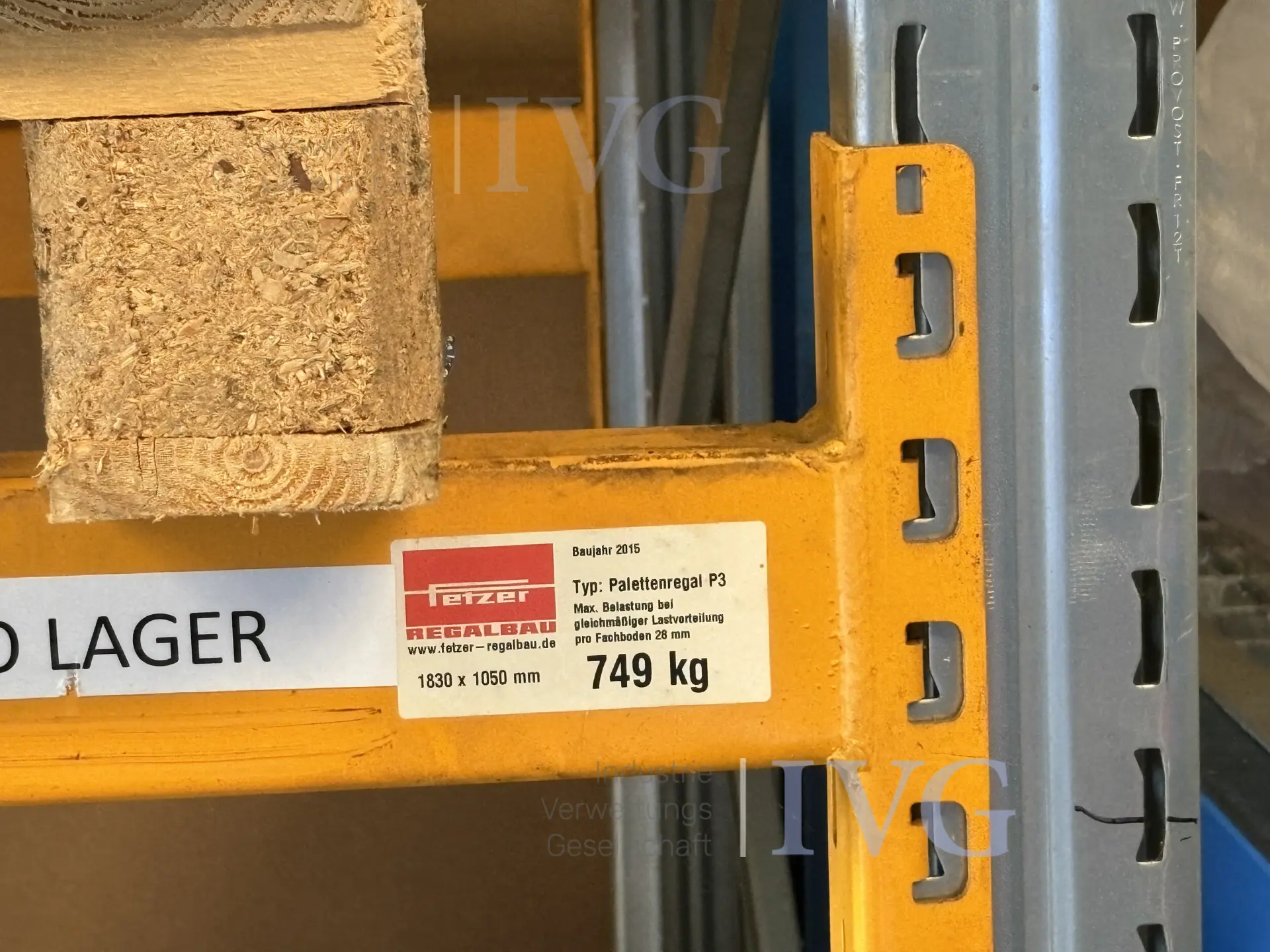 Rek voor zware lasten (oranje) – foto 2 – kavel bij IVG, Mahlstetten