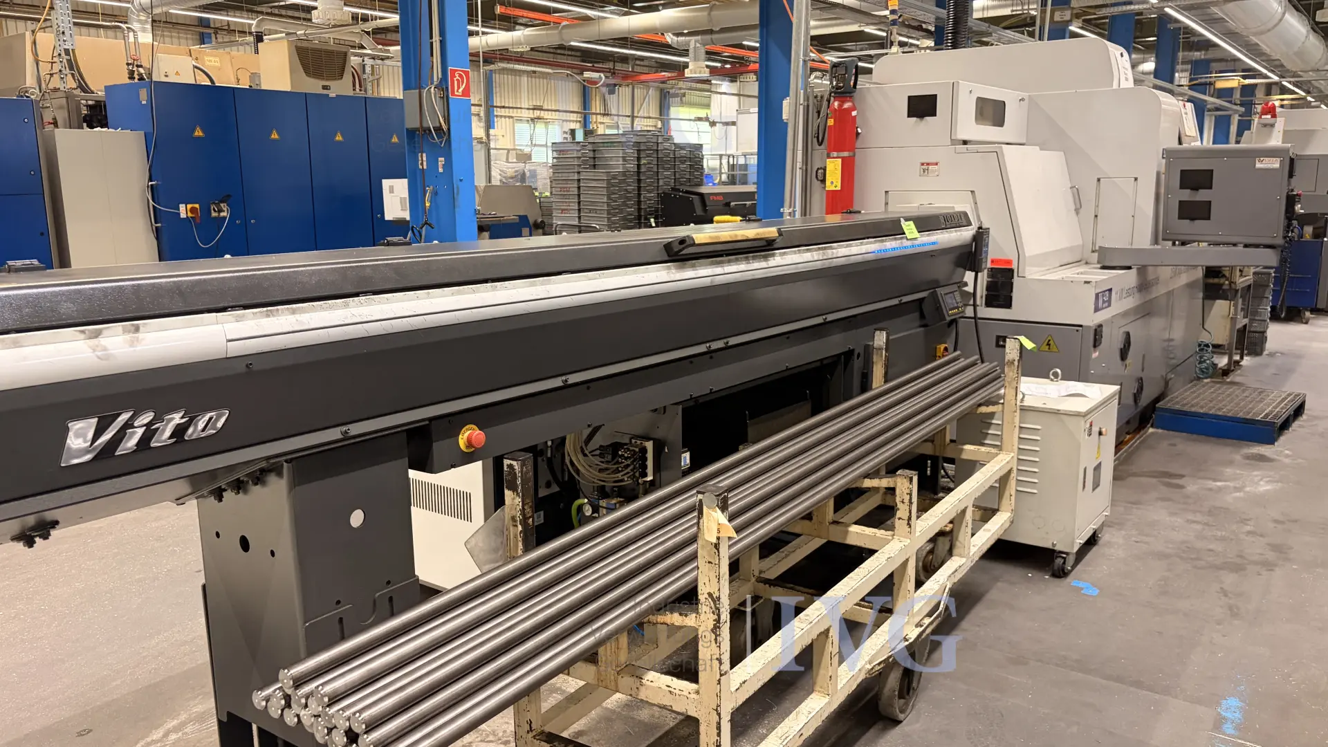 CNC-langdraaibank met staaflader WIVIA W428 – foto 14 – kavel bij IVG, Mahlstetten