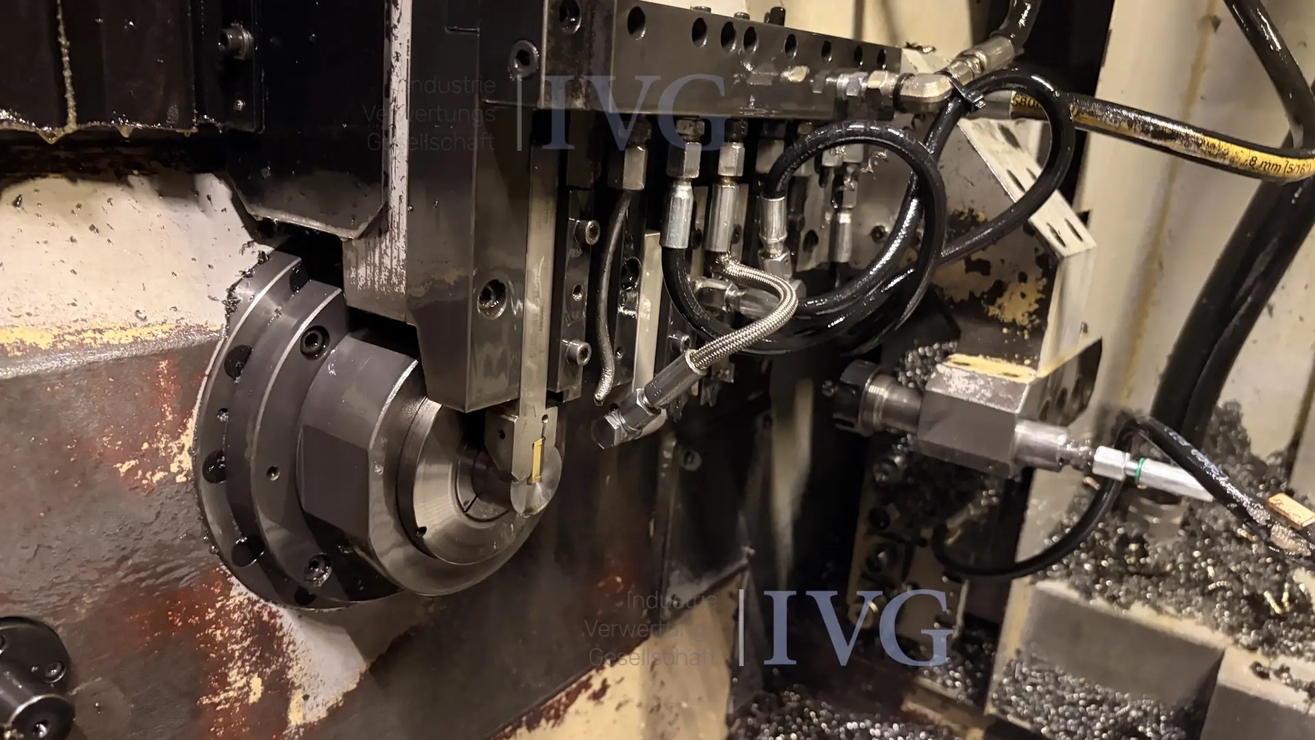 CNC-Langdrehmaschine mit Stangenlader WIVIA W428 – foto 4 – kavel bij IVG, Mahlstetten