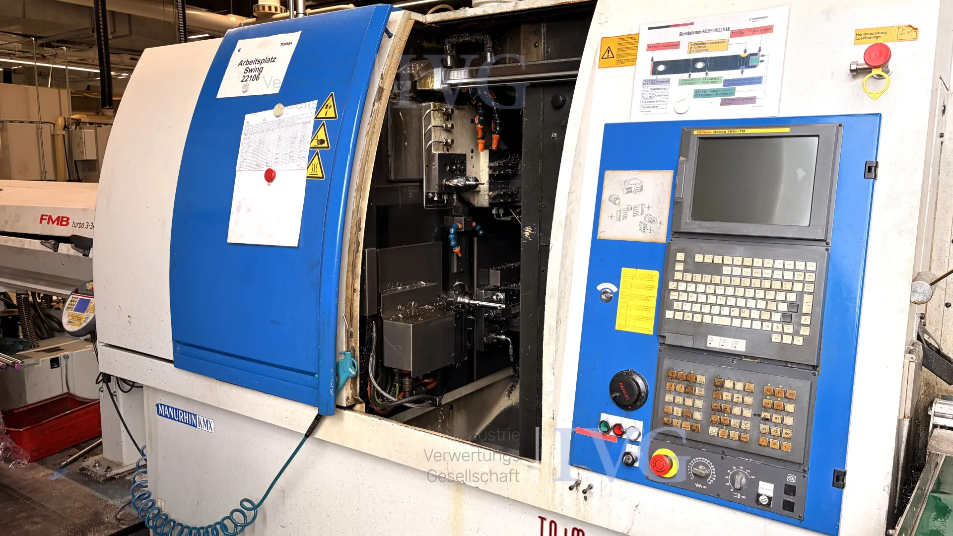 CNC-Drehautomat MANURHIN Swing 1032TB – foto 2 – kavel bij IVG, Mahlstetten