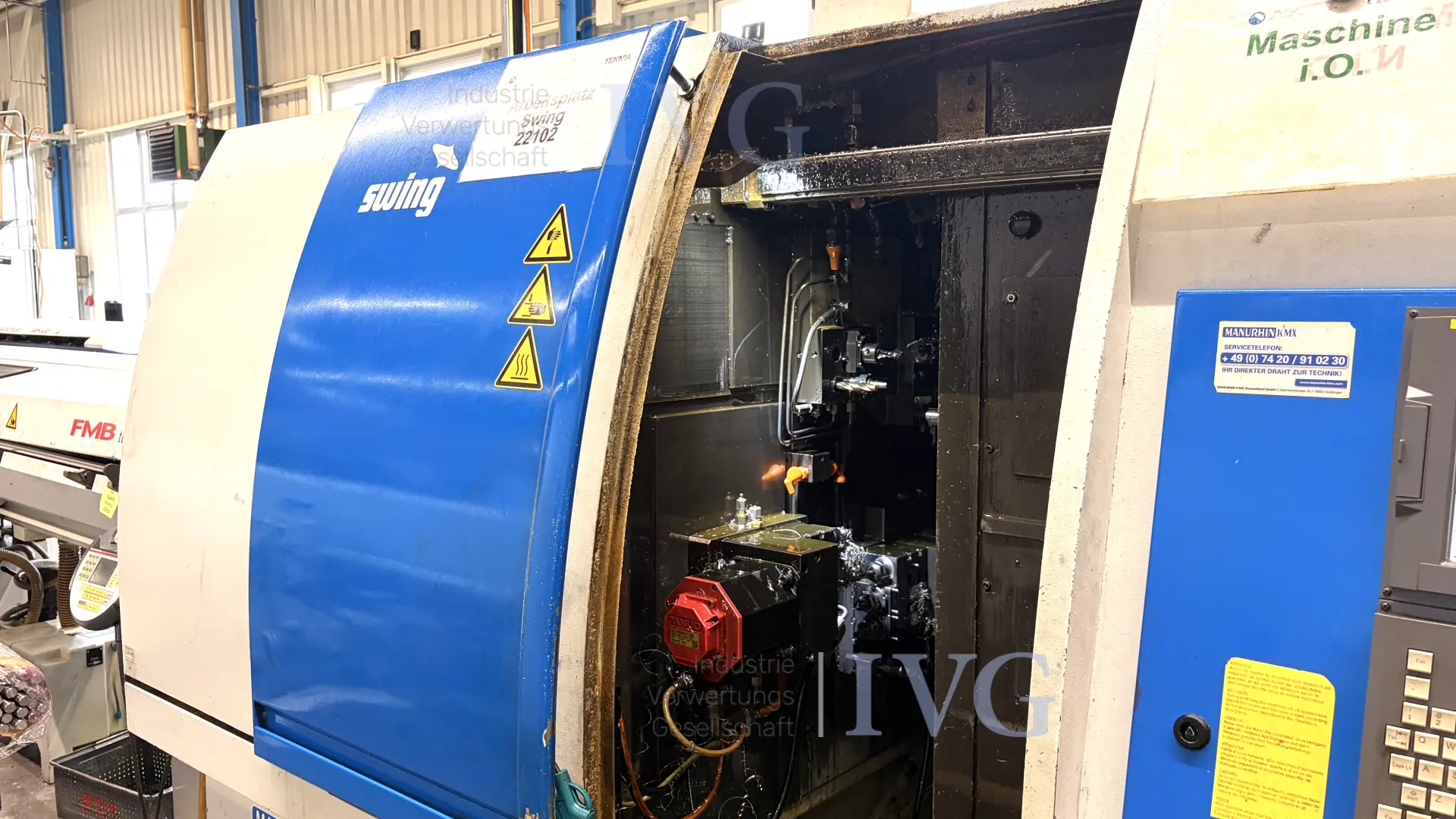 CNC-Drehautomat MANURHIN KMX Swing 1032 TB – foto 2 – kavel bij IVG, Mahlstetten