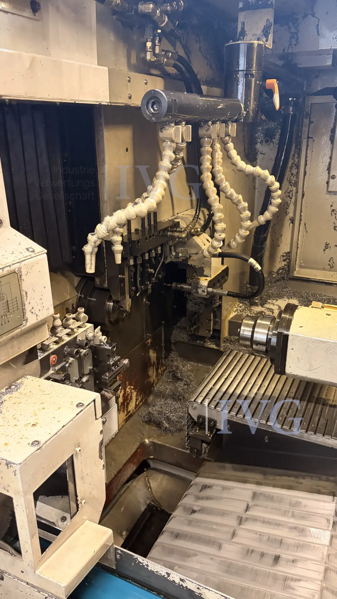 CNC-Langdrehmaschine mit Stangenlader WIVIA W428 – foto 7 – kavel bij IVG, Mahlstetten