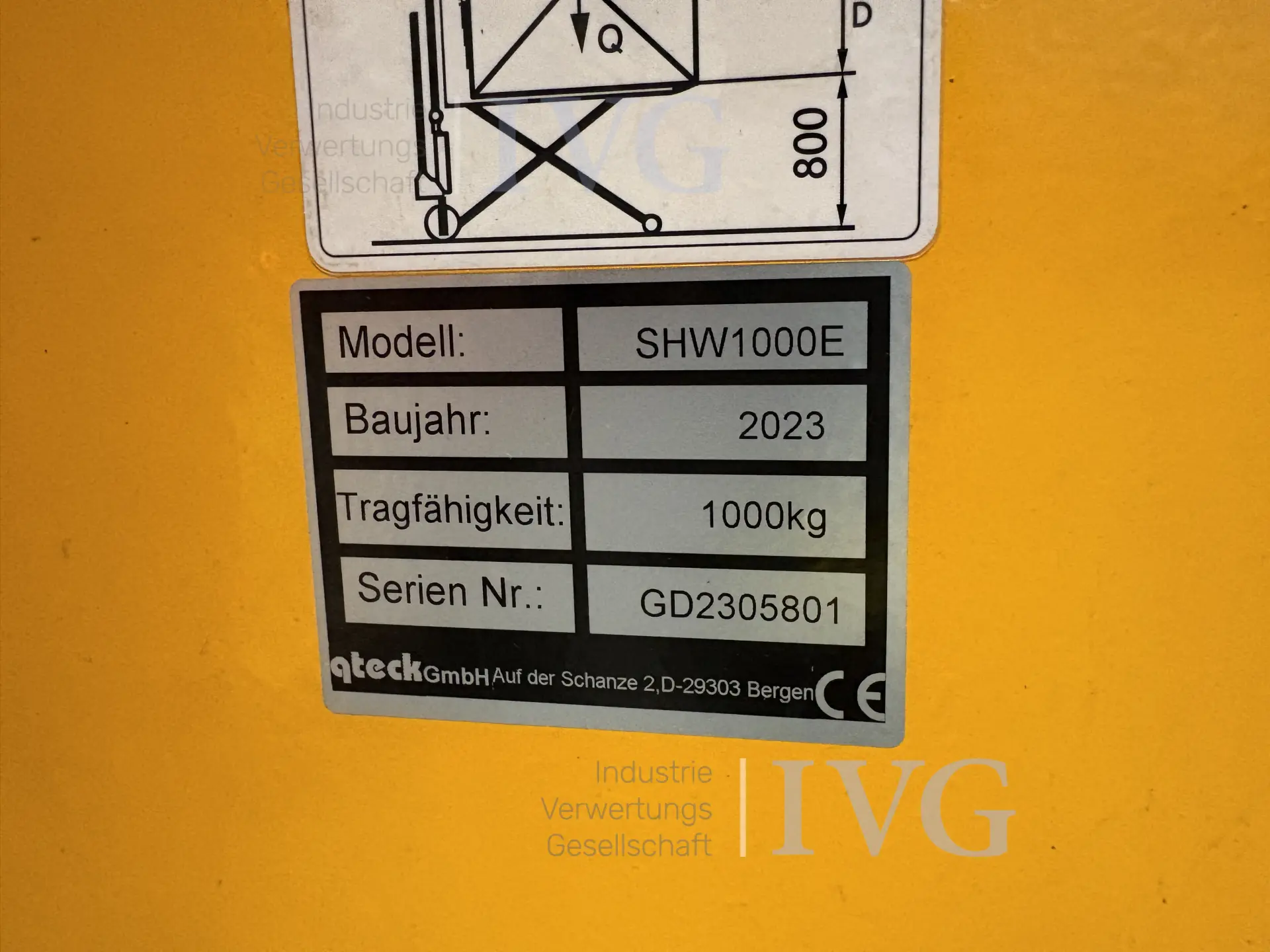 Schaarhefwagen (geel) – foto 3 – kavel bij IVG, Mahlstetten