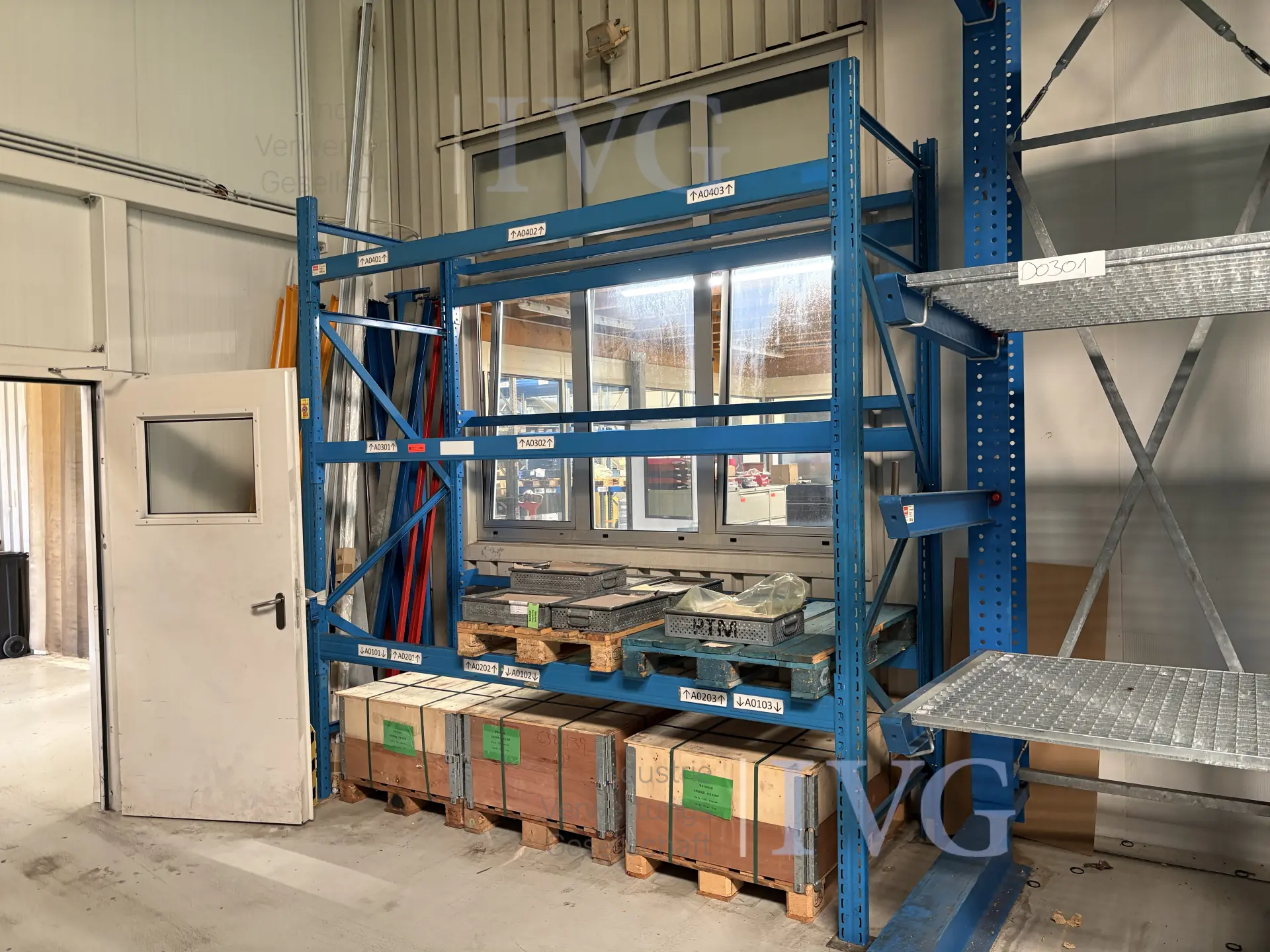 Rek voor zware lasten (blauw) – foto 2 – kavel bij IVG, Mahlstetten