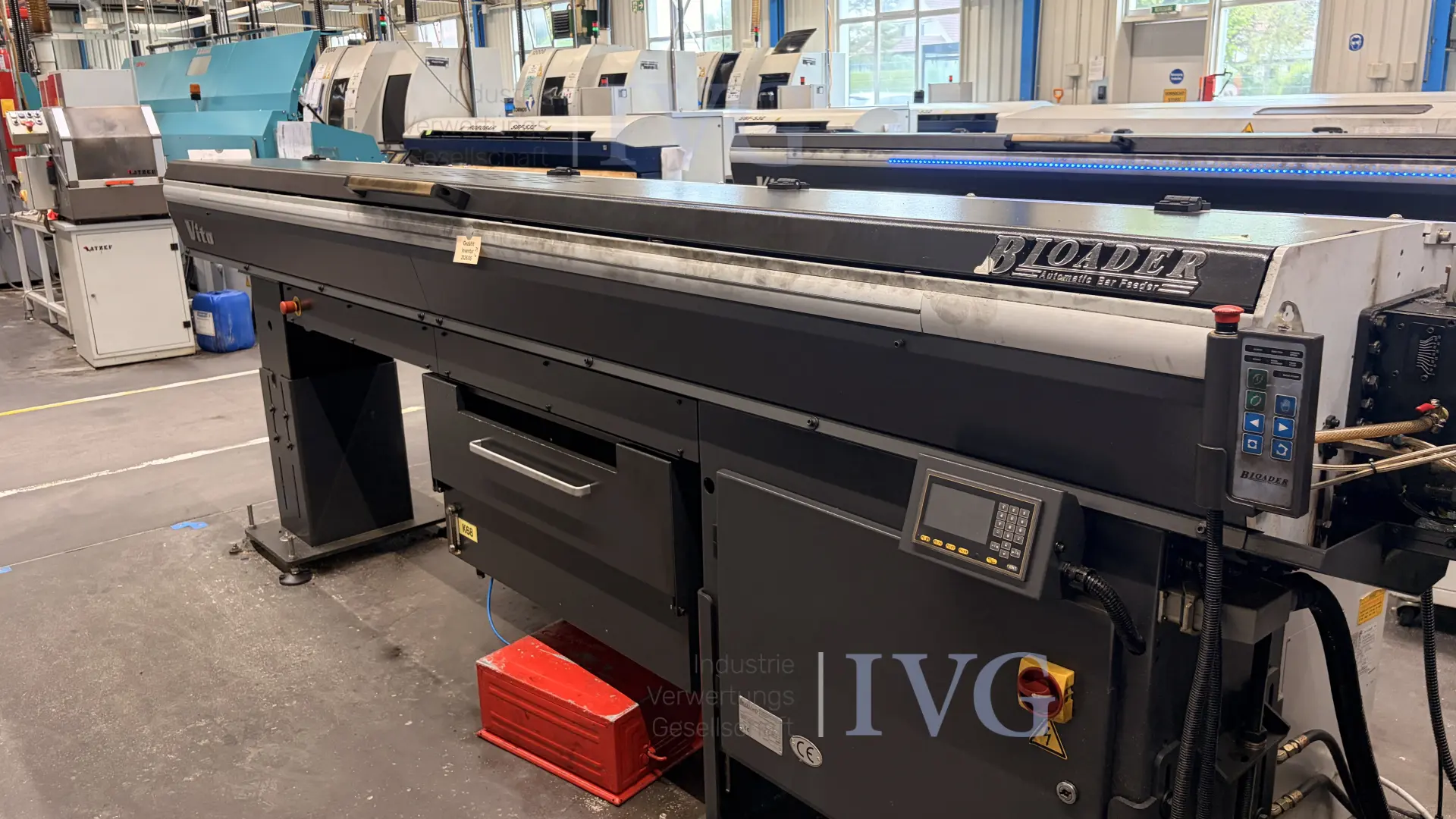 CNC-Langdrehmaschine mit Stangenlader WIVIA W428 – foto 9 – kavel bij IVG, Mahlstetten