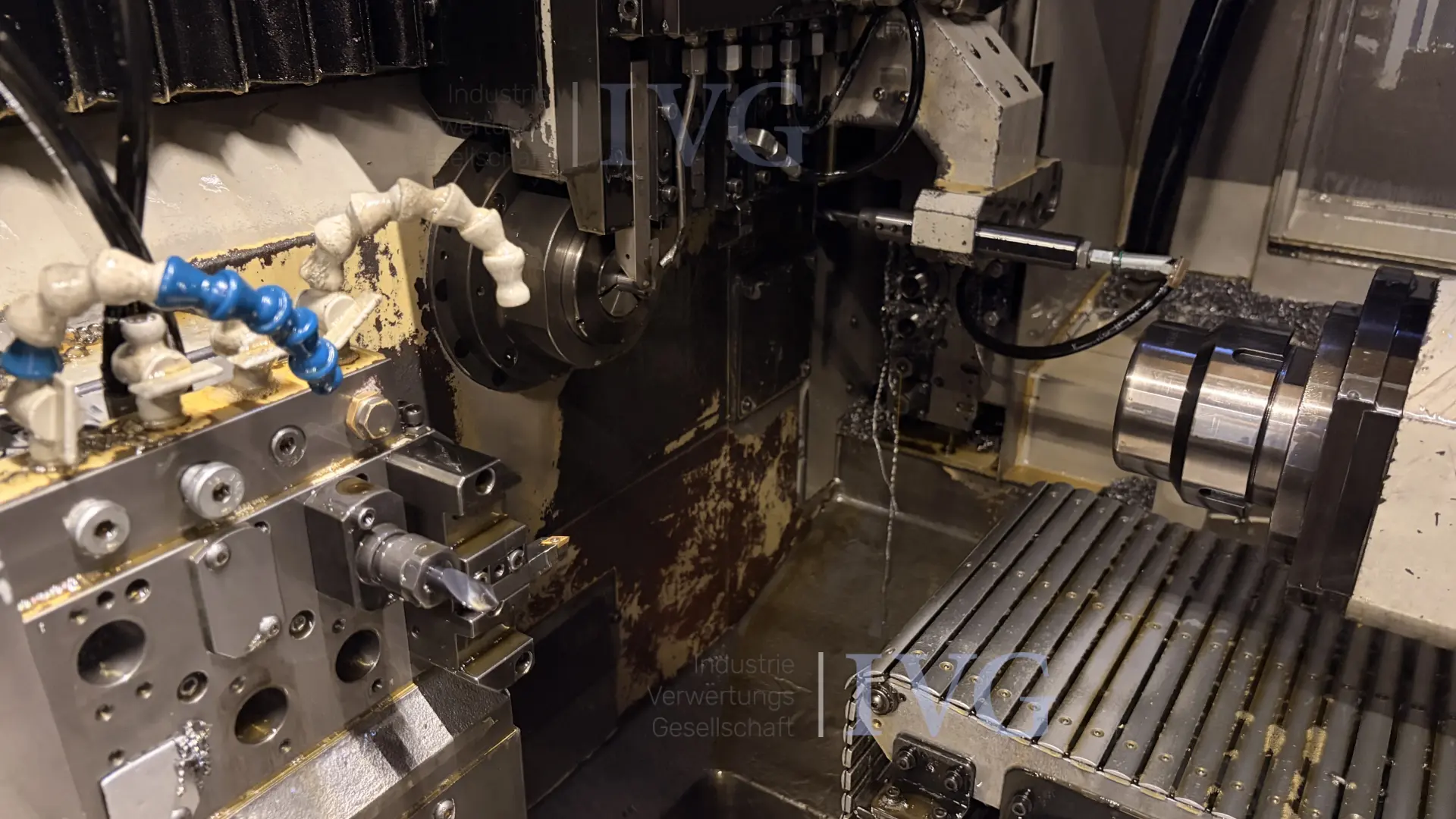CNC-Langdrehmaschine mit Stangenlader WIVIA W428 – foto 4 – kavel bij IVG, Mahlstetten
