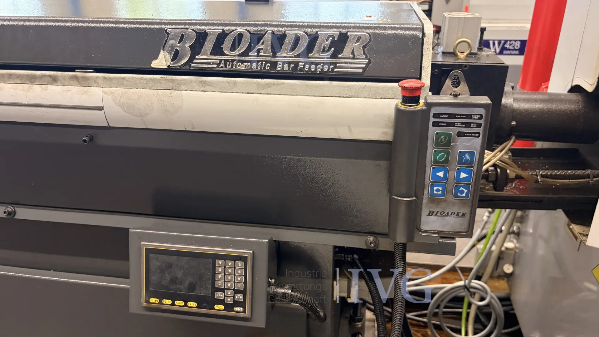 CNC-Langdrehmaschine mit Stangenlader WIVIA W428 – foto 10 – kavel bij IVG, Mahlstetten