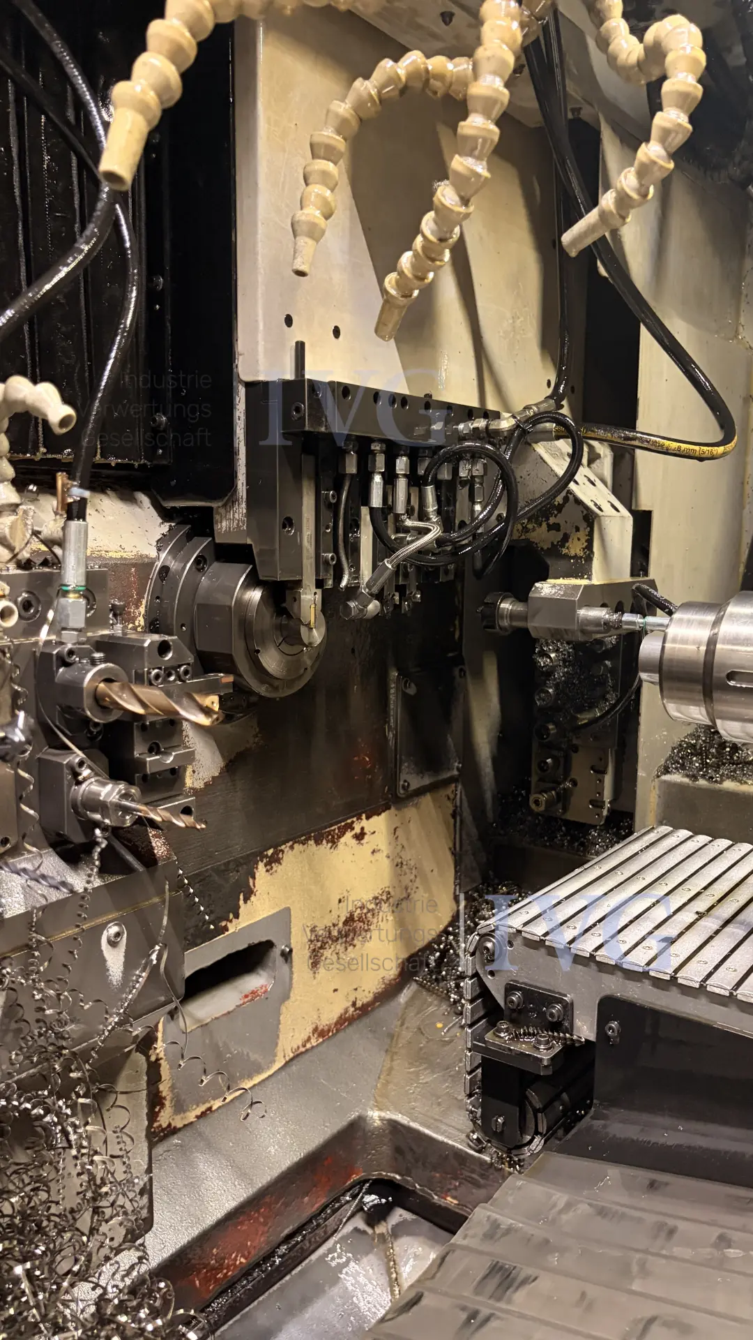 CNC-Langdrehmaschine mit Stangenlader WIVIA W428 – foto 3 – kavel bij IVG, Mahlstetten