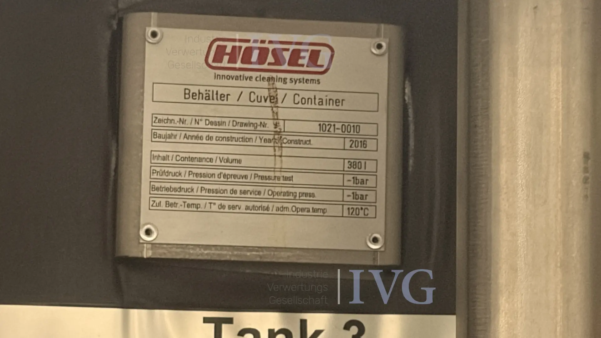 Ultrasone reinigingsinstallatie HÖSEL Solvacs 2S – foto 16 – kavel bij IVG, Mahlstetten