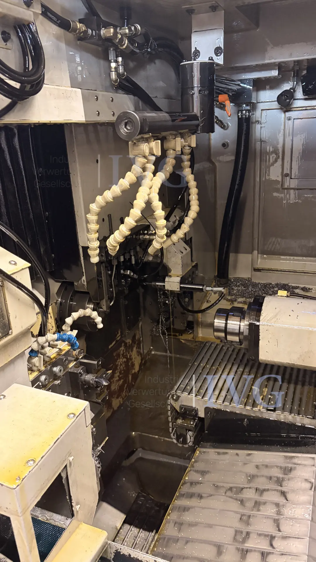 CNC-Langdrehmaschine mit Stangenlader WIVIA W428 – foto 2 – kavel bij IVG, Mahlstetten