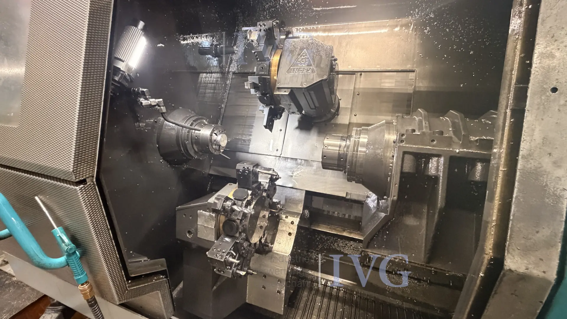 CNC-Doppelspindeldrehmaschine INDEX G 200 – foto 2 – kavel bij IVG, Mahlstetten