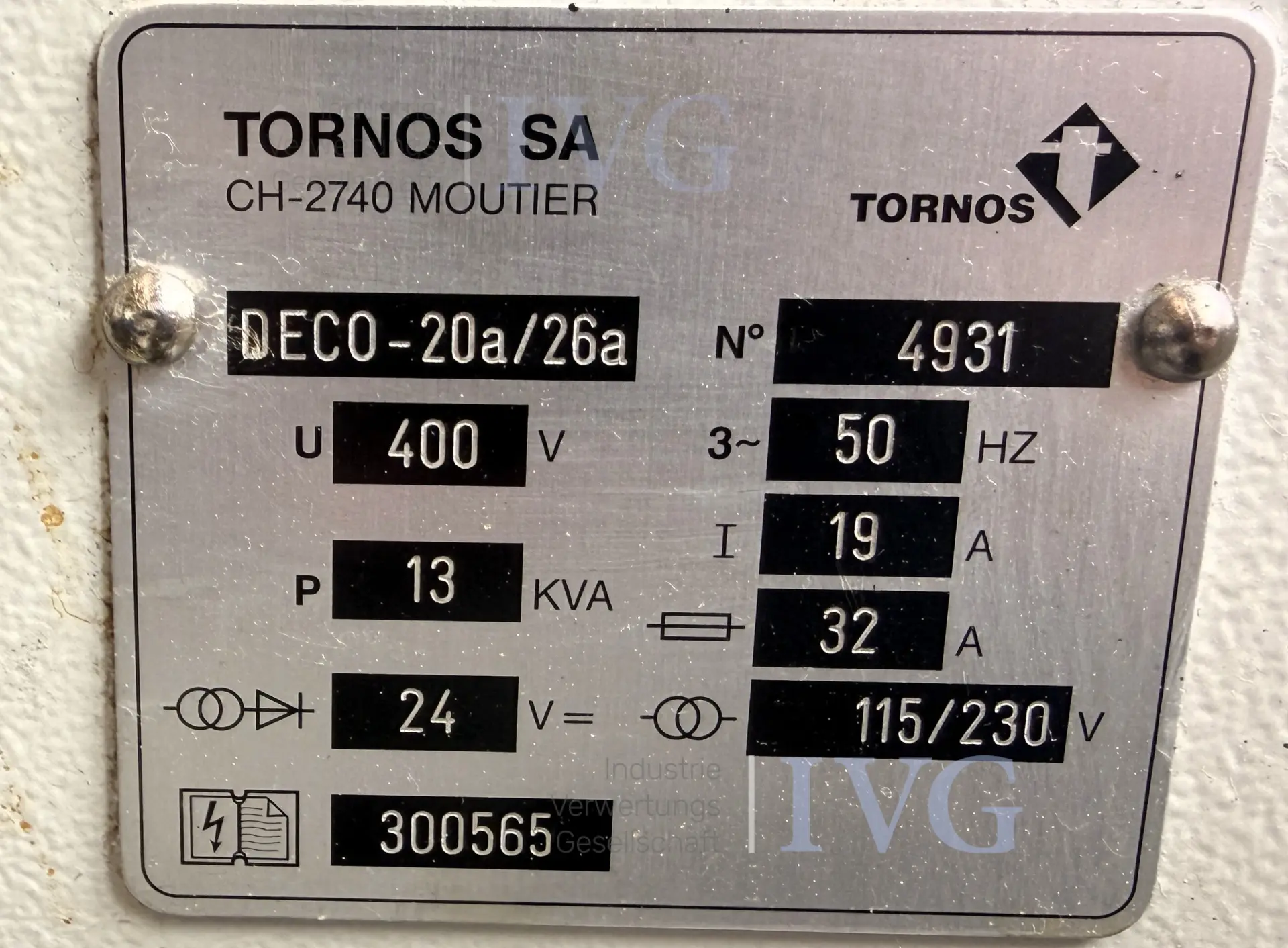 CNC-draaibank TORNOS Deco-20A/26 – foto 13 – kavel bij IVG, Mahlstetten