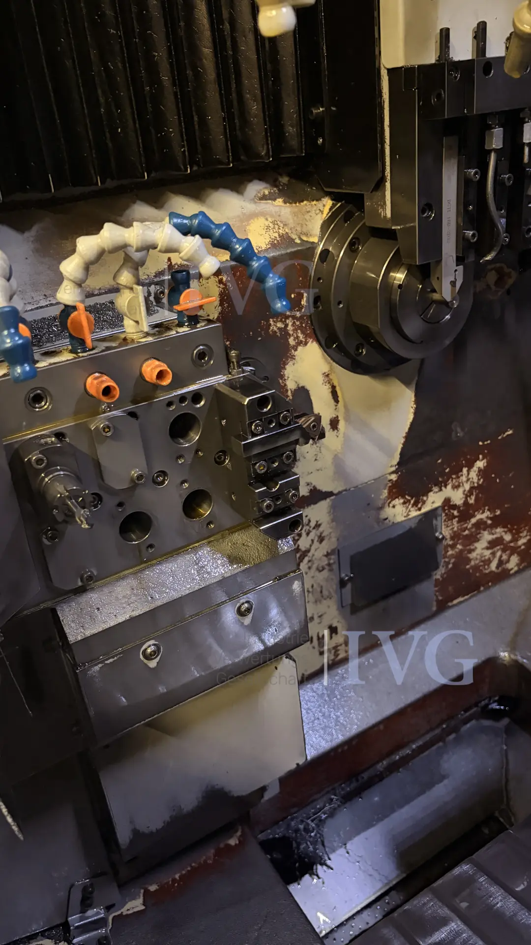 CNC-Langdrehmaschine mit Stangenlader WIVIA W428 – foto 6 – kavel bij IVG, Mahlstetten