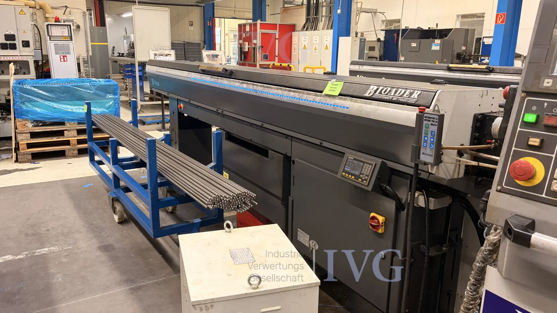 CNC-langdraaibank met staaflader WIVIA W428 – foto 12 – kavel bij IVG, Mahlstetten