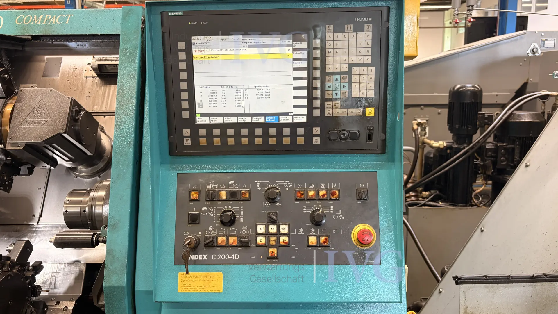 CNC-Doppelspindeldrehmaschine INDEX G200 – foto 9 – kavel bij IVG, Mahlstetten