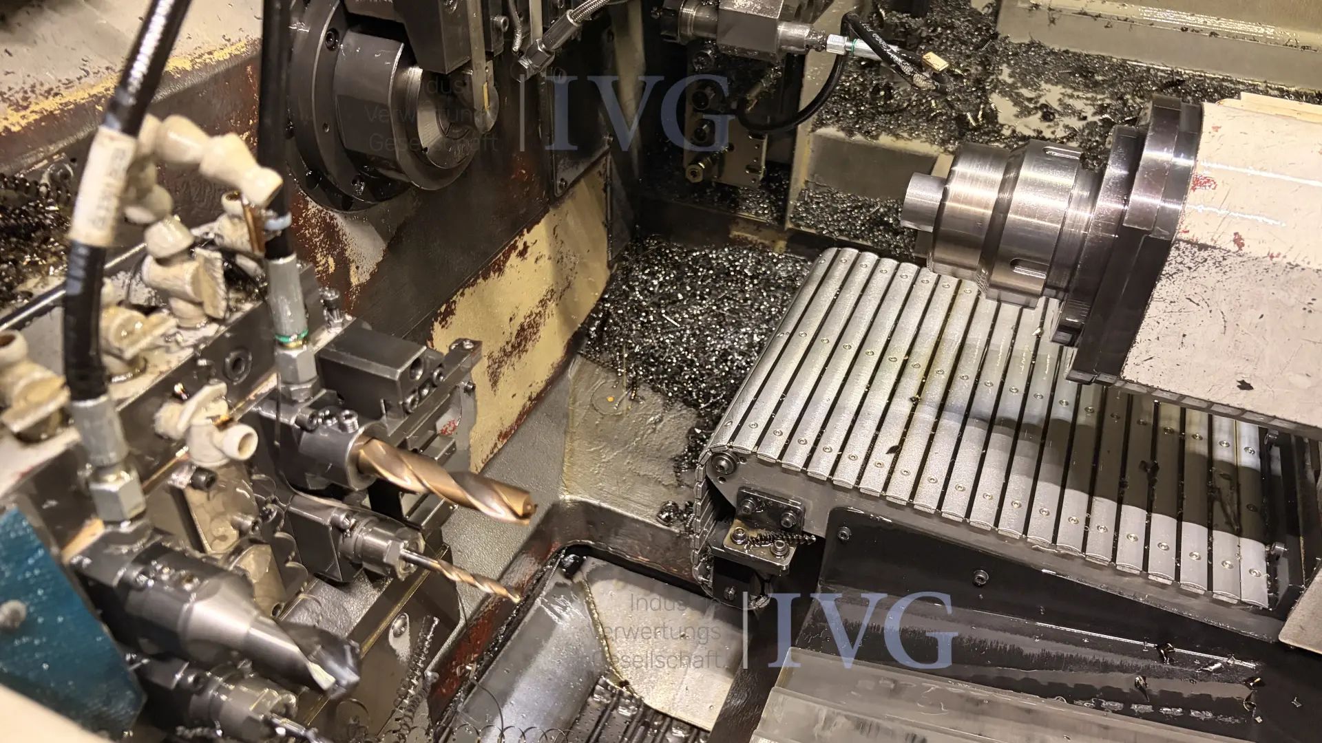 CNC-Langdrehmaschine mit Stangenlader WIVIA W428 – foto 5 – kavel bij IVG, Mahlstetten