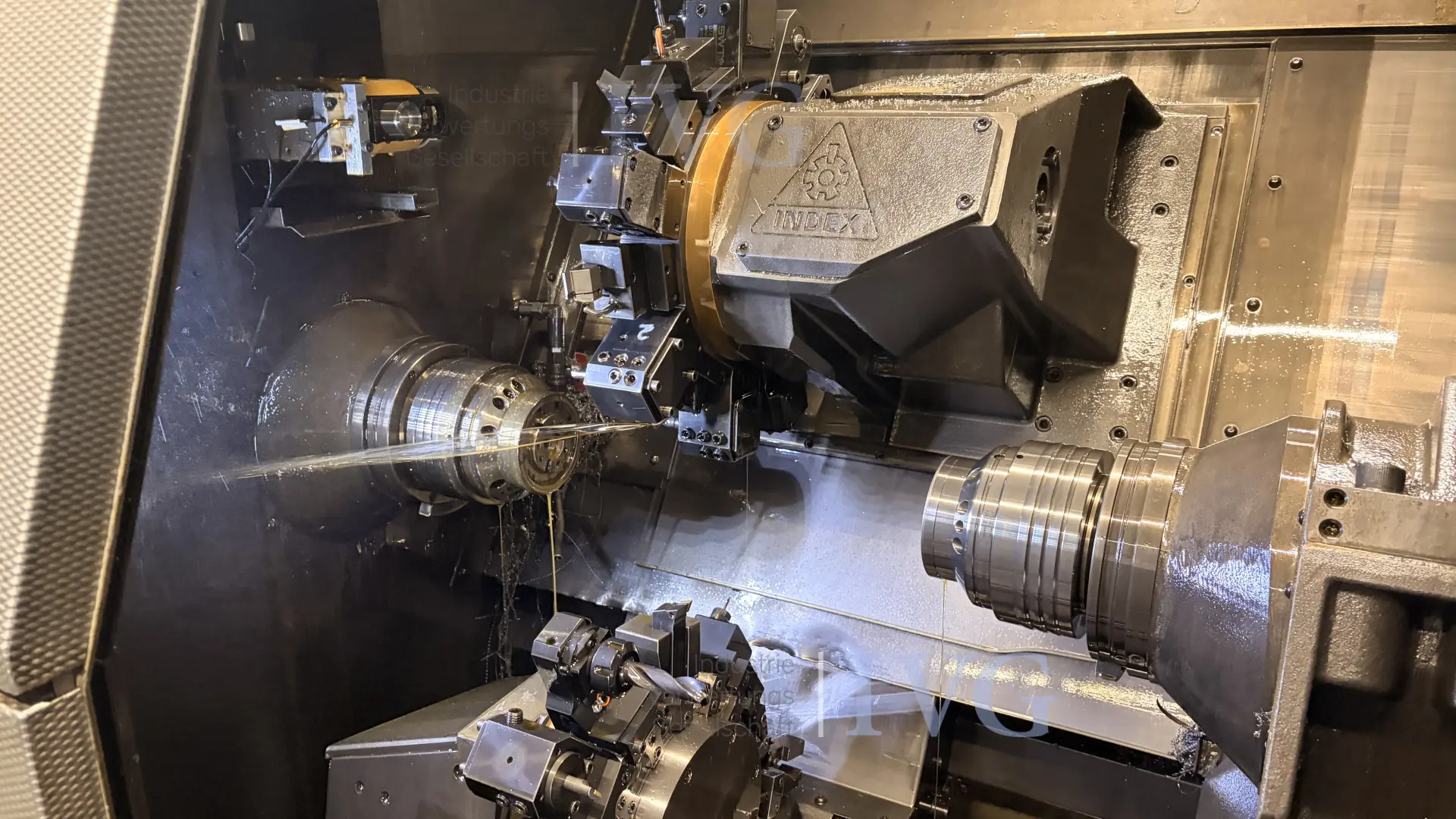CNC-Doppelspindeldrehmaschine INDEX G 200 – foto 3 – kavel bij IVG, Mahlstetten