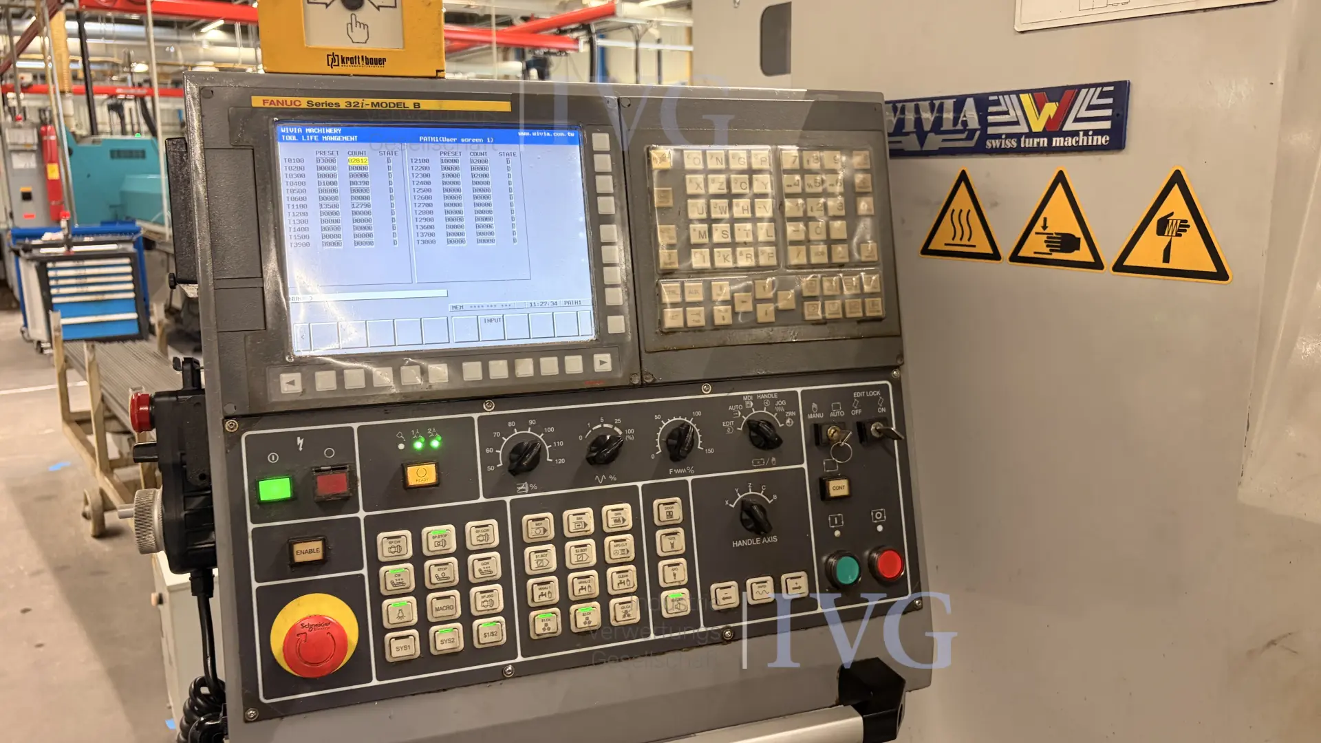 CNC-Langdrehmaschine mit Stangenlader WIVIA W428 – foto 7 – kavel bij IVG, Mahlstetten