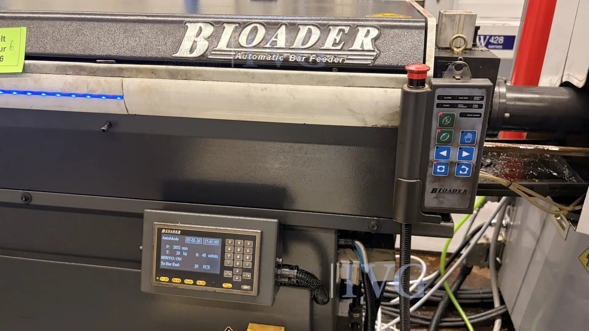 CNC-Langdrehmaschine mit Stangenlader WIVIA W428 – foto 10 – kavel bij IVG, Mahlstetten