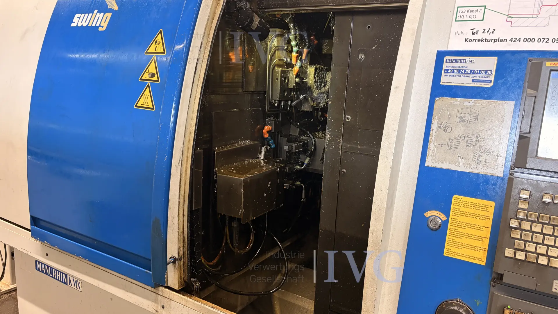 CNC-Drehautomat MANURHIN Swing 1032TB – foto 2 – kavel bij IVG, Mahlstetten