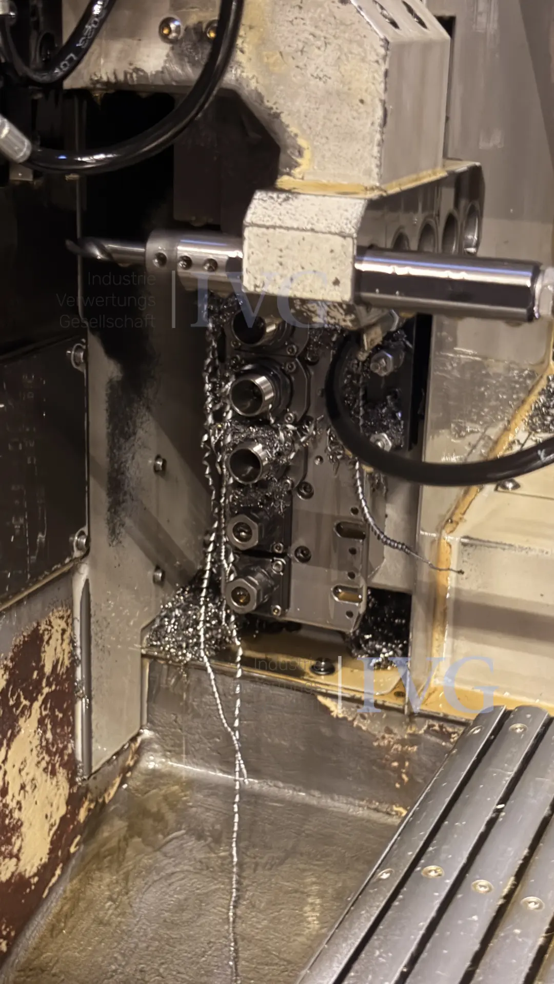 CNC-Langdrehmaschine mit Stangenlader WIVIA W428 – foto 5 – kavel bij IVG, Mahlstetten